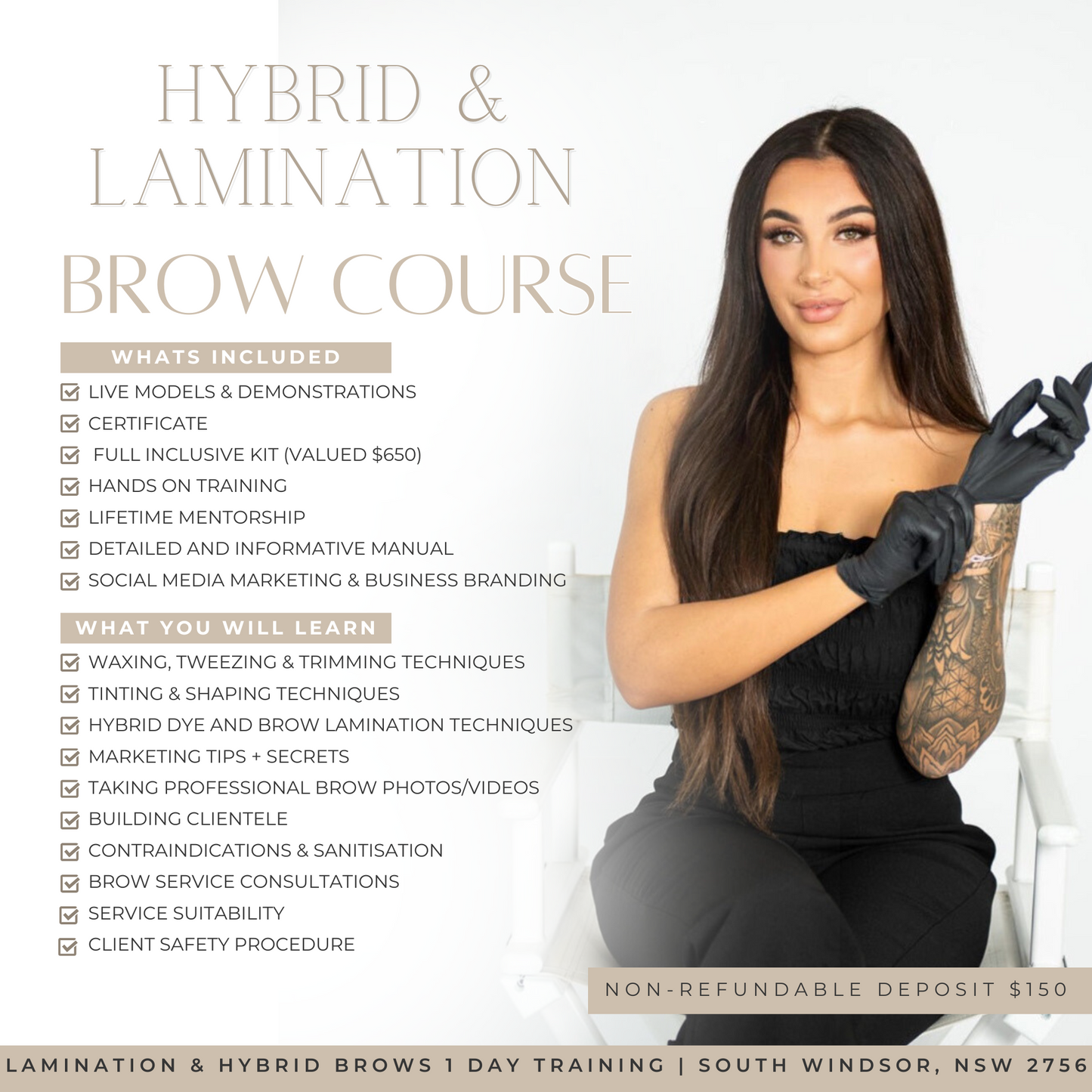 Hybrid & Lamination Brow Course (in person)