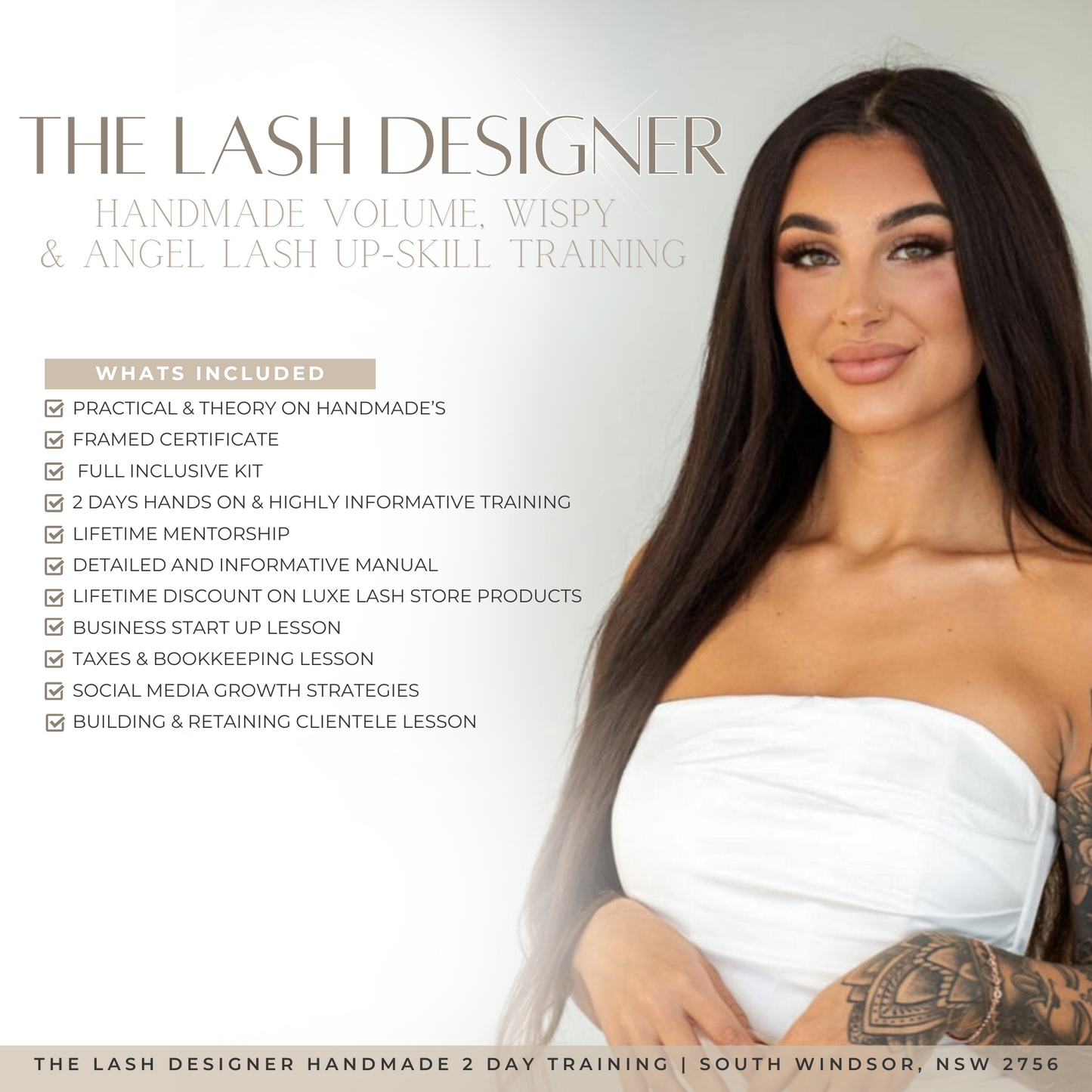 The Lash Designer (2 day Up-Skill) Handmade Lash Training