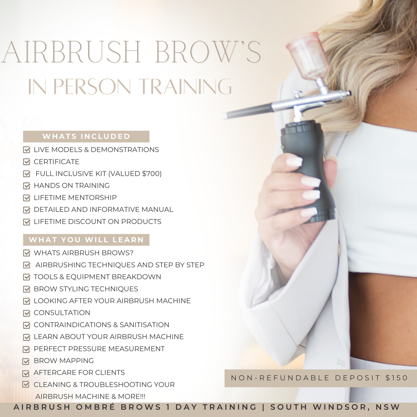 Airbrush Brow Course (In person)