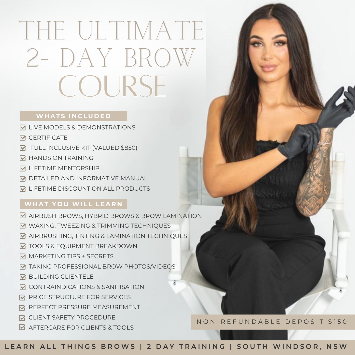 The Ultimate Brow Course (2 day in person training)