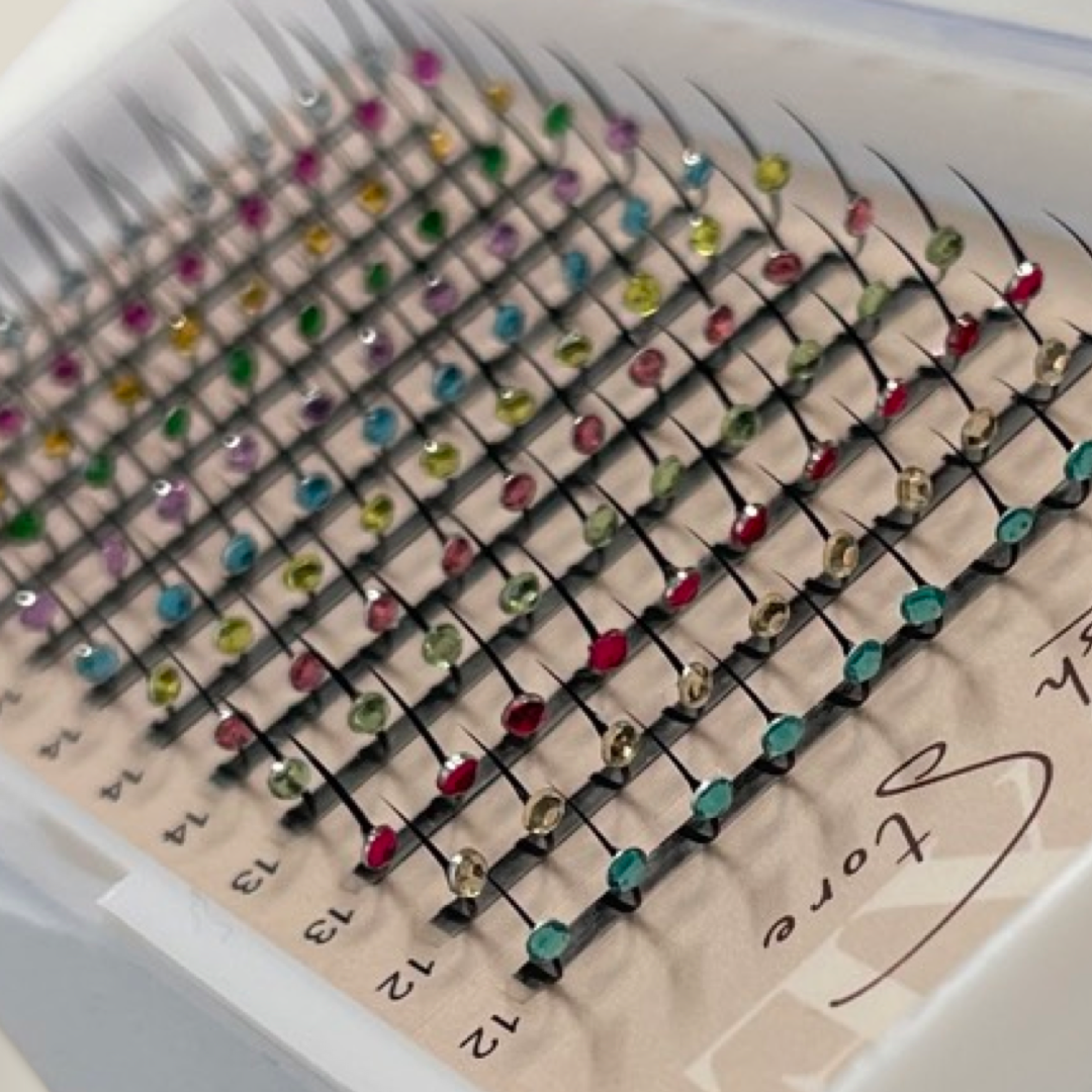 Premade Lash Decal Spikes with Diamonds/Diamonte