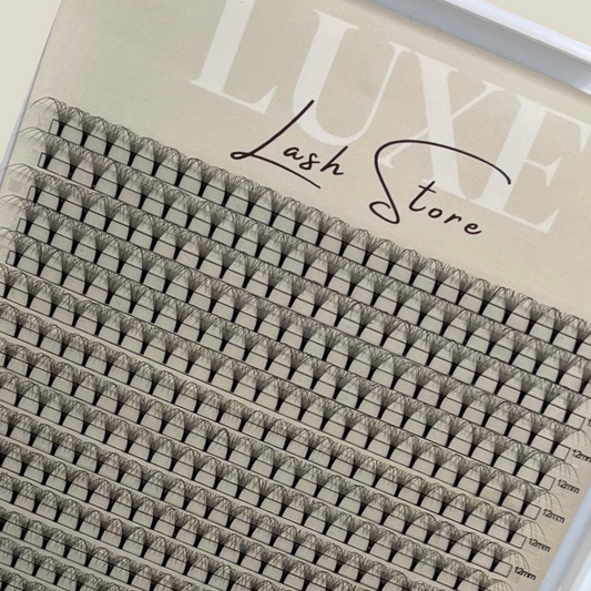 10D Premade Volume Fans Ultra Dark XL Lash Trays - D Curl